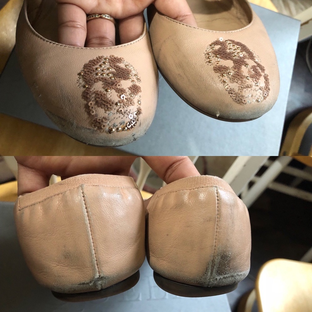 Auth Alexander McQueen Skull Ballerina Flats Sz 6 - Picture 5 of 8